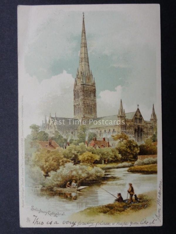 Wiltshire: Salisbury Cathedral c1902 UB by Raphael Tuck & Sons 638