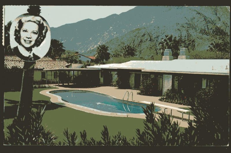 California PALM SPRINGS Home of Dinah Shore with Pool - pm1961 - Chrome