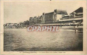 Old Postcard Cabourb (Calvados) Grand Hotel and Casino High Seas
