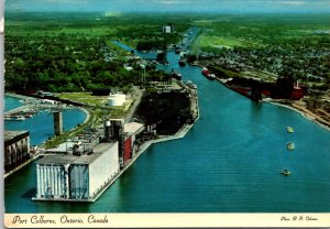 Canada Ontario Port Colborn Terminal Point At Lake Erie End Of Welland Canal ...