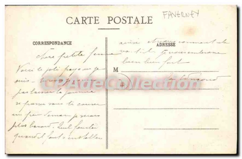 Postcard Old Faverney