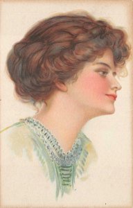 BEAUTIFUL WOMAN GLAMOUR SERIES NO. 89 1/2 POSTCARD (c.1915) !!