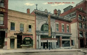 Portland Maine ME Theatre c1910s Postcard