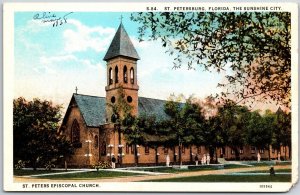 St. Petersburg Florida FL, Sunshine City, St. Peters Episcopal Church, Postcard