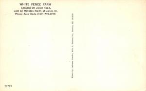 Joliet Illinois 1960s Postcard White Fence Farm