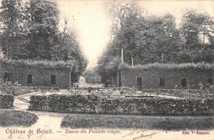 BR55429 Chateau de Beloeil bassin des possons rouges belgium