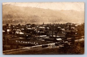 J87/ Tiltonville Ohio RPPC Postcard c1910 Porcelain Factory Railroad 1365