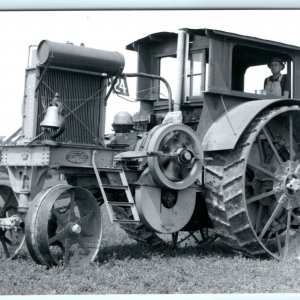 c1950s Minneapolis Threshing 35-70 Kerosene Engine c1920s Tractor RPPC Photo A11