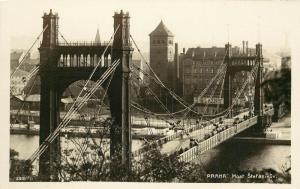 RPPC Postcard Praha Prague Czech Republic Most štefanikův Bridge unposted