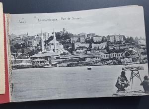 Book of 20 Postcards, Souvenir de Constantinople, inc Railway Stations, Faults