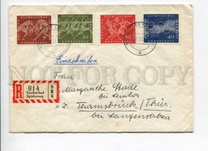 421723 GERMANY 1960 year Olympics Rome registered Nordseebad  First Day COVER