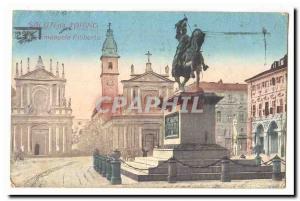  Saluti da Torino Emanuele Filiberto Vintage Postcard