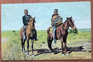 Navaho Horsemen Arizona Grand Canyon Ariz PM 3/3/1909 Fred Harvey Used LB