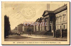 Old Postcard Courthouse and Avenue de la Republique Aurillac