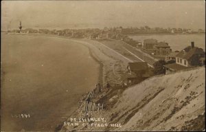 Winthrop MA Cancel Point Shirley Beach Homes c1915 Real Photo Postcard