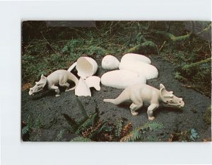 Postcard Dinosaur Eggs, Prehistoric Gardens, Port Orford, Oregon