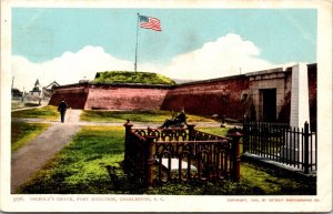 Postcard Osceola's Grave, Fort Moultrie in Charleston, South Carolina