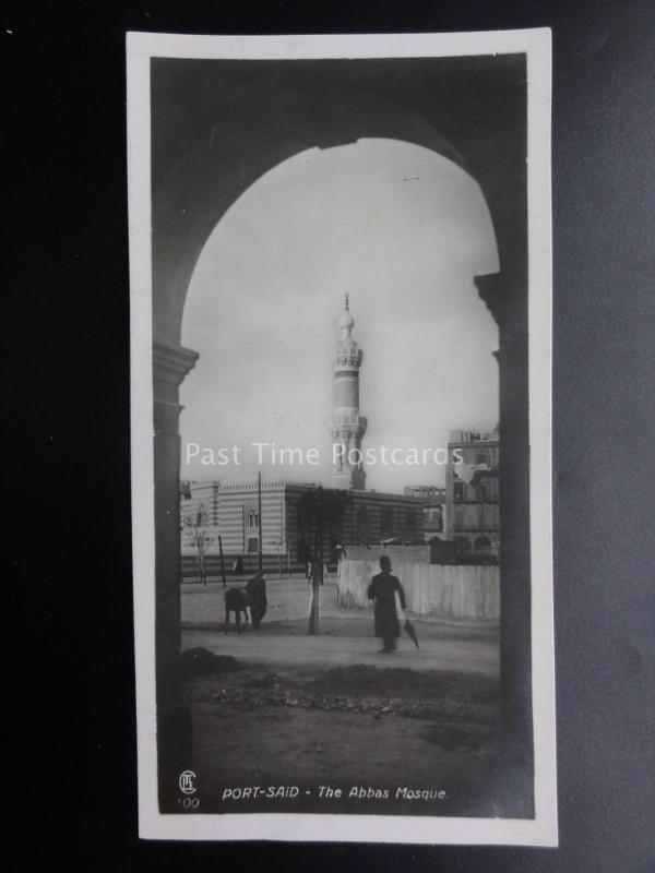 Egypt PORT SAID The Abbas Mosque - Old RP Postcard by Lehnert & Landrock