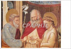 Postcard Old Giotto Cappella Scrovegni deglt The sposalizio di Maria (partico...