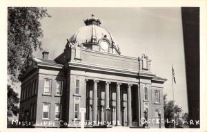 Osceola Arkansas Mississippi Court House Real Photo Antique Postcard K29381