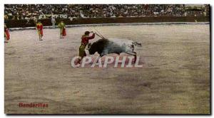 Old Postcard Sport Spain Bullfight Toro Taurus Banderillas