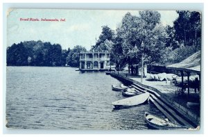 1912 Letter to Gergie, Water and Boats in Broad Ripple Indianapolis, IN 