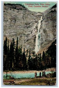 Field British Columbia Canada Postcard Takakkaw Falls Yoho Valley c1910 Posted