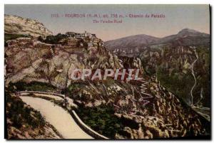 Old Postcard Gourdon Chemin Du Paradis