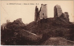 CPA CROZANT - Ruines du Chateau (121729)