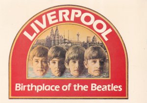 Liverpool Birthplace Of The Beatles Rare Postcard