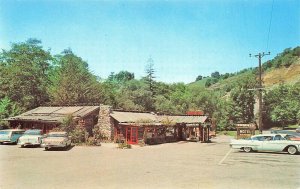 Richfield CA River Inn Motel Restaurant Old Cars Postcard