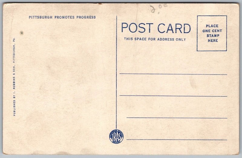 Vtg Pittsburgh Pennsylvania PA Montefiore Hospital 1920s View Old WB Postcard