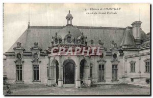 Old Postcard Chateau de Chantilly Grand Entrance Hall