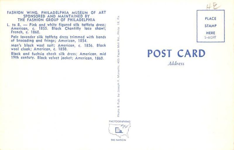 Fashion Wing, Philadelphia Museum of Art Philadelphia, Pennsylvania PA Postcard