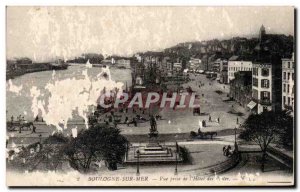 Old Postcard Boulogne Sur Mer Vue Prize De L & # 39hotel Des Postes