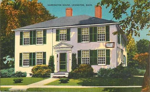 Linen View of The Harrington House Lexington Massachusetts