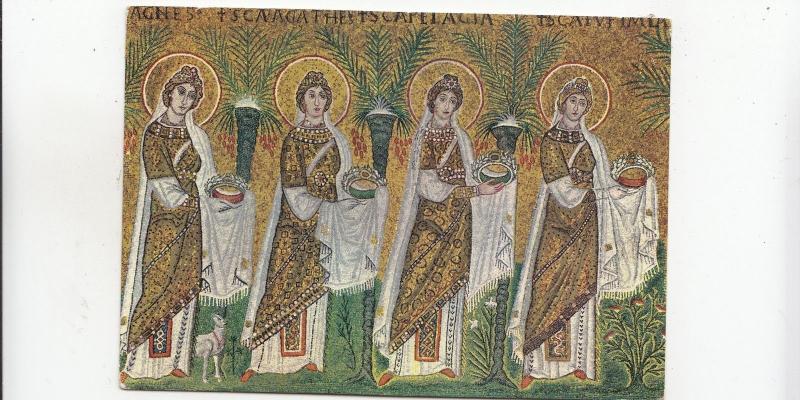 BF29294 ravenna basilica s apollinare nuovo italy   front/back image