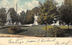 Lake View Cemetery, Rockefeller Obelisk Cleveland, Ohio OH