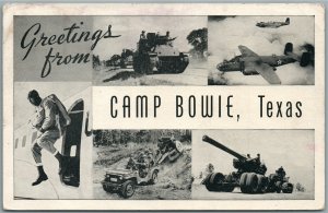CAMP BOWIE TX military VINTAGE POSTCARD