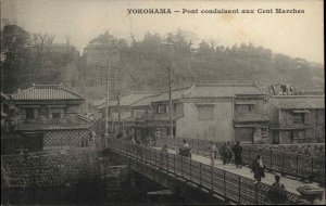 YOKOHAMA JAPAN Bird's Eye View FRENCH c1905 Postcard