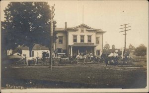 Stepney Monroe Connecticut CT Hawley Co Store c1905 Real Photo Postcard