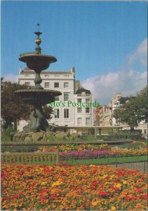 Sussex Postcard - Brighton Centre and The Steine Gardens  RR16438