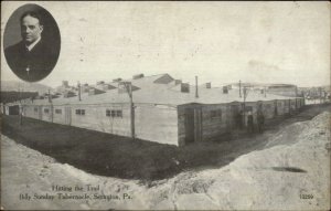 Scranton PA Baseball Umpire Evangelist Billy Sunday Tabernacle c1910 Postcard