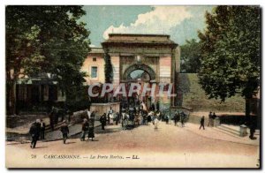 Carcassonne Old Postcard The Beards door