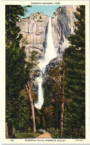 Postcard WATER SCENE Yosemite National Park California CA AI5854