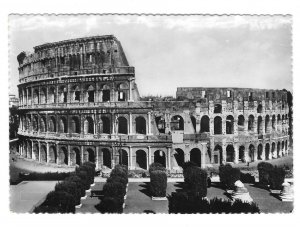 Italy RPPC Rome Colosseum Roma Colosseo Glossy Real Photo 4X6 Postcard