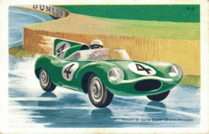 Voiture de Course Jaguar Chocolats Tobler Advertising Postcard 06.14