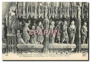 CARTE Postale Old Cathedral of Chartres Pourlour Choir