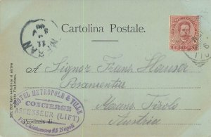 Italy Naples panorama moonlight 1900