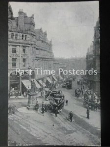 Birmingham NEW STREET Shows MOTOR & HORSE DRAWN OMNIBUS & WALKOVER SHOE Co c1905